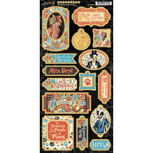 Graphic 45 Well Groomed Chipboard (4502268)